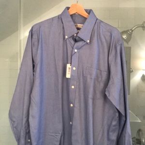 Peter Millar blue woven button down (large)